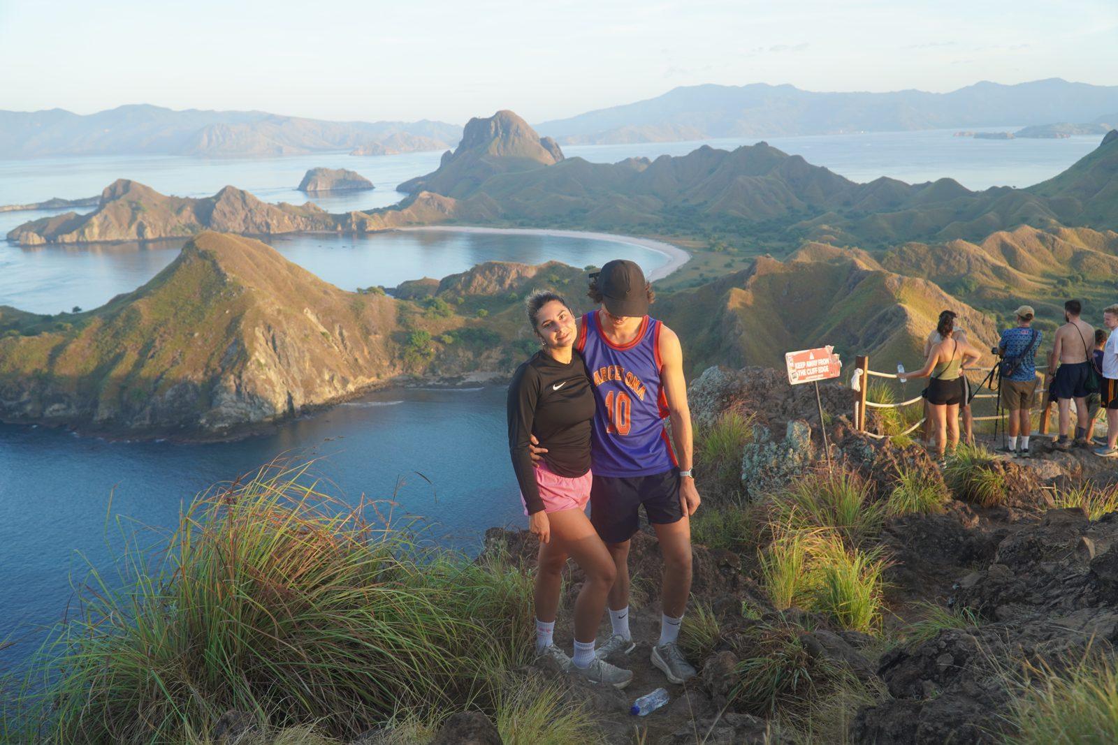 Padar – Couple at rail, bays, golden light (Real photo from a KEXI trip)